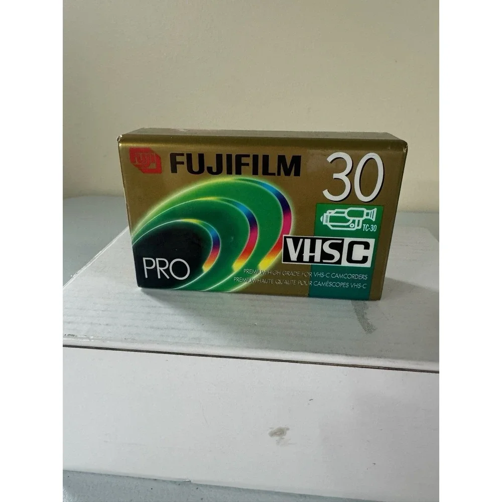 Fujifilm VHS-C Pro Premium High Grade Camcorder 30 Minute Video Cassette Tape